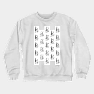 Hidden Jungle Butterfly Sketch Crewneck Sweatshirt